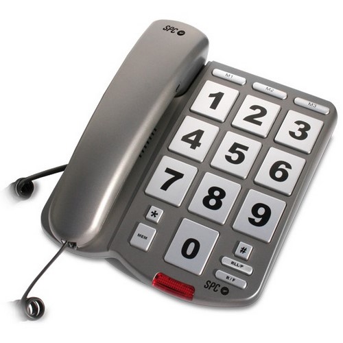 TELEFONO SPC 3246 COMFORT NUMBERS GRIS OSCURO     
