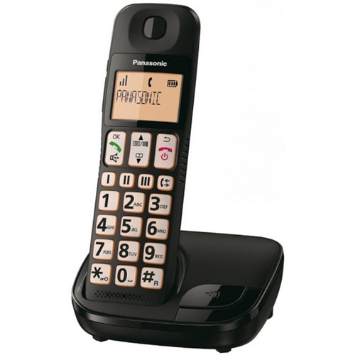 TELEFONO PANASONIC KXTGE310SPB NEGRO BOTON.GRANDES