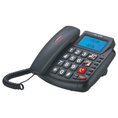 TELEFONO MUVIP MV0170 NEGRO PERSONAS MAYORES      