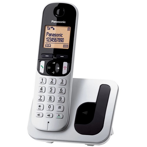 TELEFONO PANASONIC KXTGC210SPS GRIS MANOS LIBRES  
