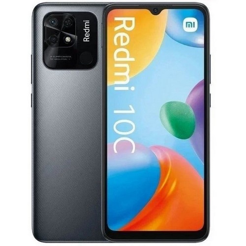 MOVIL XIAOMI REDMI 10C, 128GB, RAM 4GB, GRIS      