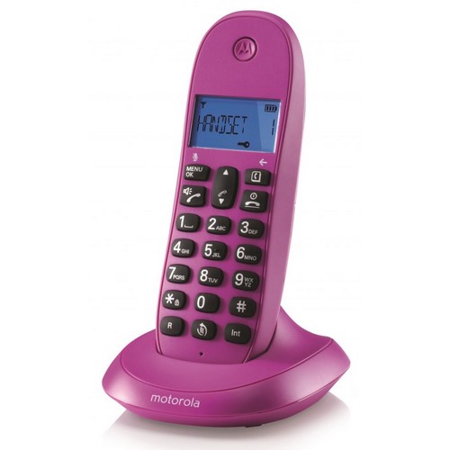 TELEFONO MOTOROLA C1001LB+ VIOLETA MANOS LIBRES   