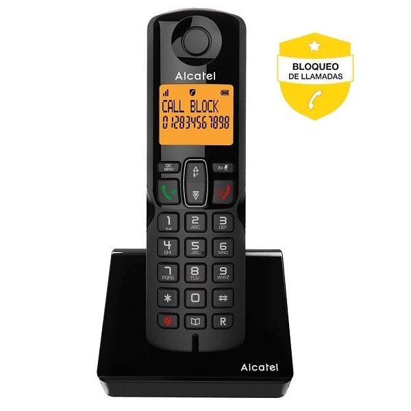 TELEFONO ALCATEL S280 NEGRO BLOQUEO LLAMADAS      