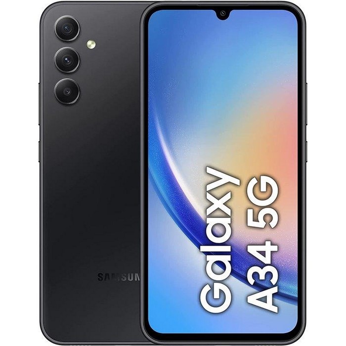 MOVIL SAMSUNG A34, 5G, 128GB, RAM 6GB, NEGRO      