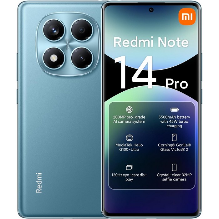 MOVIL XIAOMI REDMI NOTE 14 PRO 4G 256GB RAM 8GB AZ