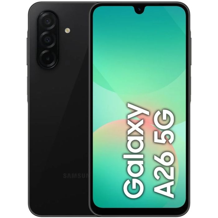 MOVIL SAMSUNG A26, 5G, 256GB, RAM 8GB, NEGRO      