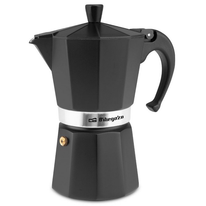 CAFETERA ORBEGOZO KFN610 ALUMINIO 6 TAZAS NEGRA   
