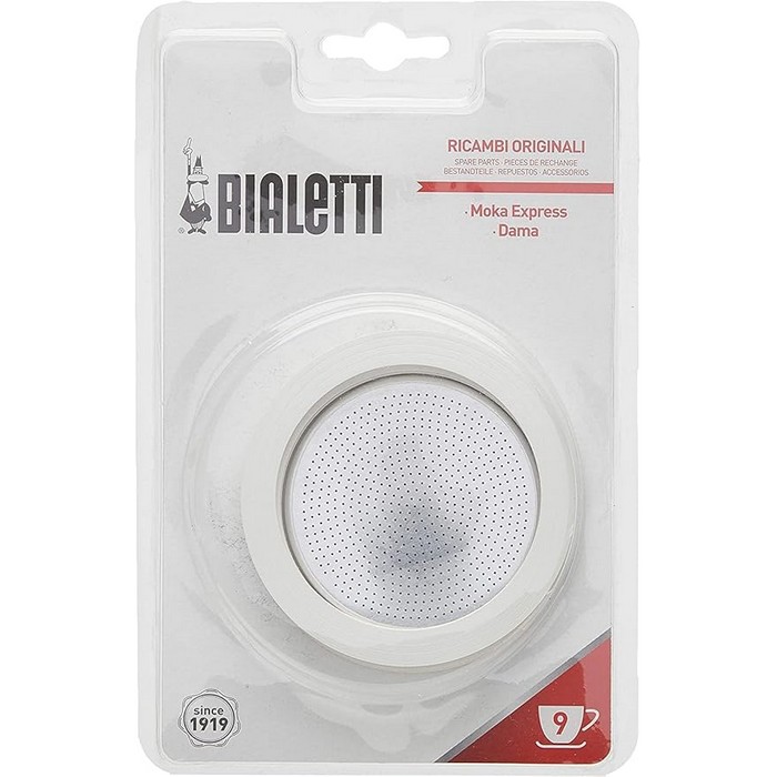 GOMA CAFETERA(3UD)+FILTRO BIALETTI MOKA 9 TAZAS   