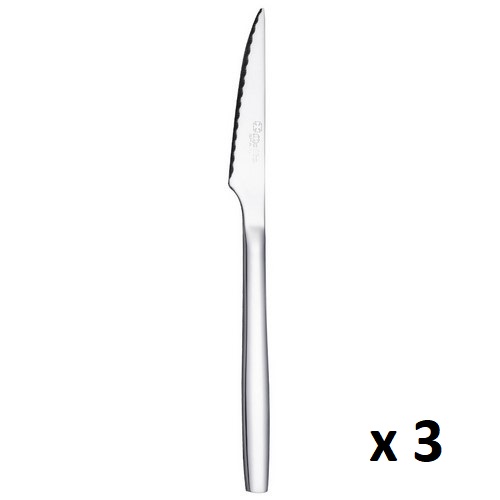 CUCHILLO CHULETERO CRUZ DE MALTA MOD6100, 3 PIEZAS