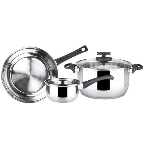 BATERIA COCINA MAGEFESA STYLE 4 PIEZAS INOX       