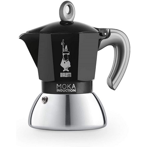 CAFETERA BIALETTI INDUCCION 2 TAZAS NEGRA         