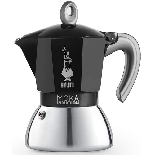 CAFETERA BIALETTI INDUCCION 4 TAZAS NEGRA         