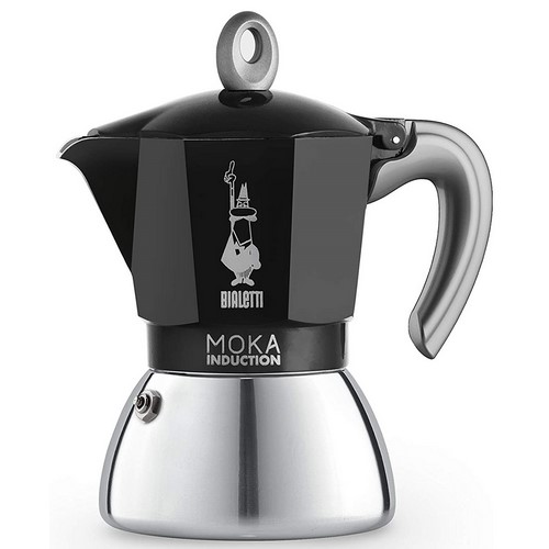 CAFETERA BIALETTI INDUCCION 6 TAZAS NEGRA         