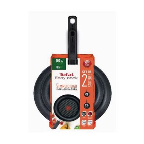 SARTEN TEFAL EASY COOK C422S2A, 20+26, SET 2      