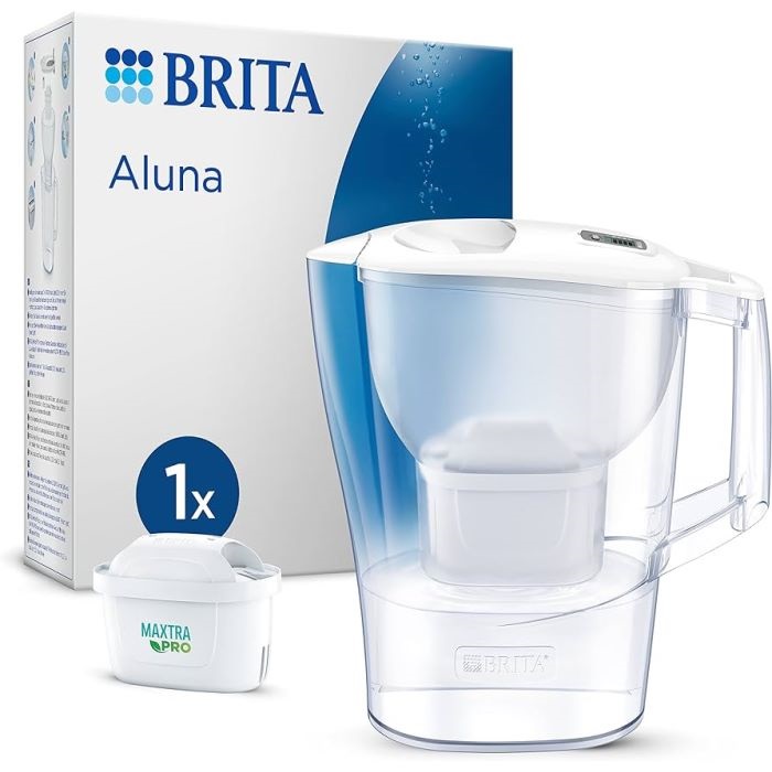 JARRA BRITA ALUNA BLANCA + 1 FILTRO MAXTRA PRO    