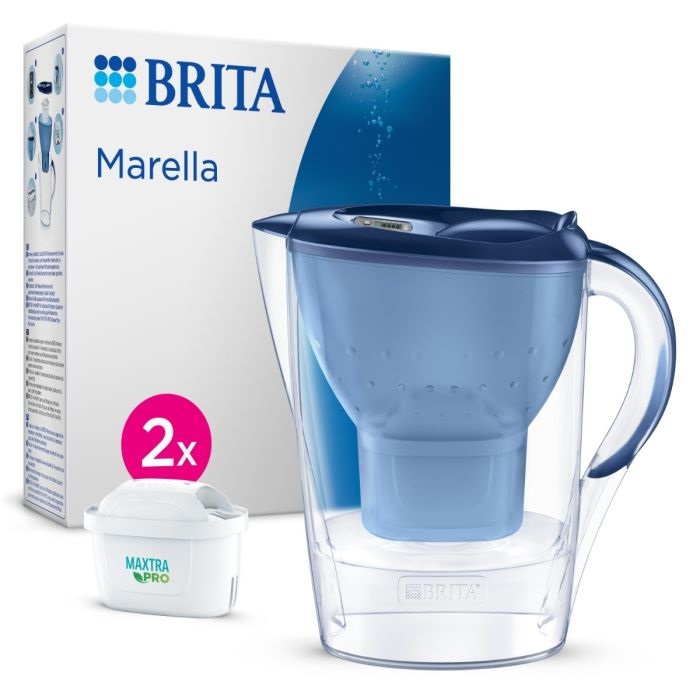 JARRA BRITA MARELLA AZUL + 2 FILTROS MAXTRA PRO   