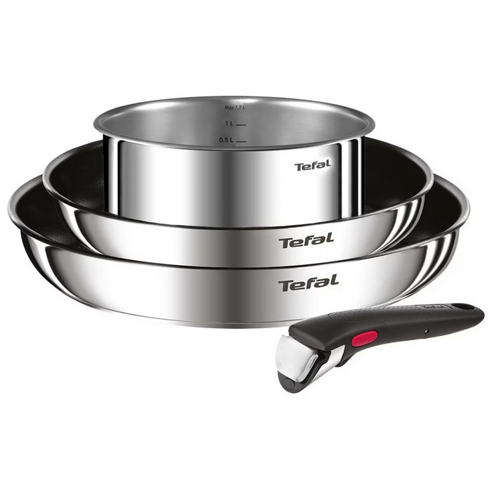 SARTEN TEFAL INGENIO COOK EAT, 22+26+CAZO-16+MANGO