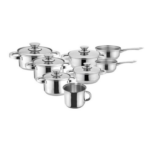 BATERIA COCINA ENEIDE 8 PIEZAS INOX               