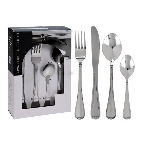 CUBERTERIA EXCELLENT HOUSEWARE 16PZ. ACERO INOX   