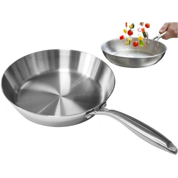 SARTEN ENEIDE TRIPLY 40769 24CM INOX GOURMET      