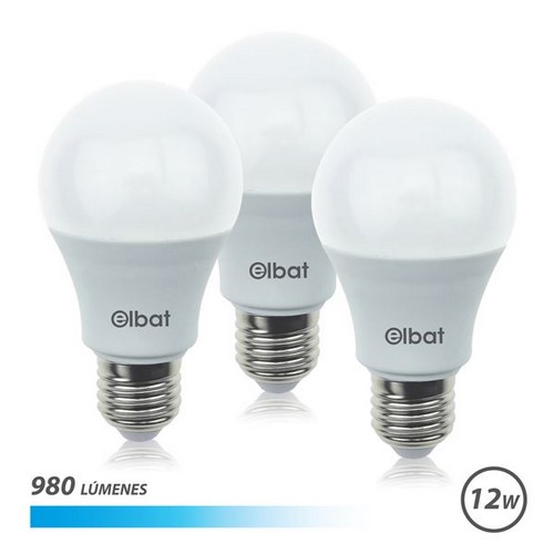 BOMBILLA LED ELBAT EB0247 PACK-3 12W E27 LUZ FRIA 