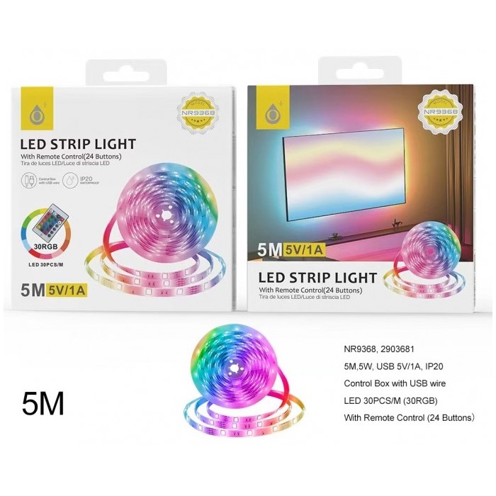 TIRA DE LUCES LED ONE+ NR9368 RGB, 5 METROS       