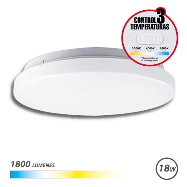 PLAFON LED ELBAT EB0518 18W 1800LM SELECTOR 3 TEMP