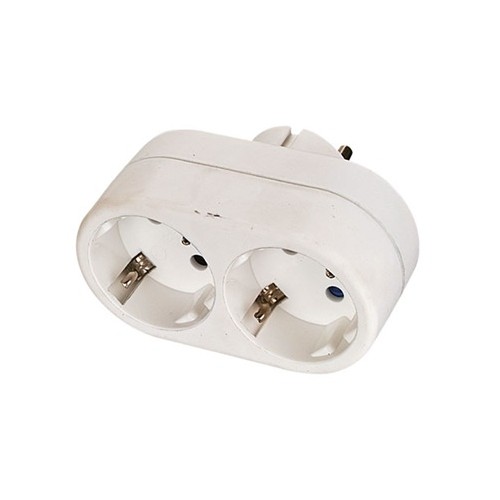 ADAPTADOR DOBLE BRIXO 800278 SCHUKO, 2 TOMAS      