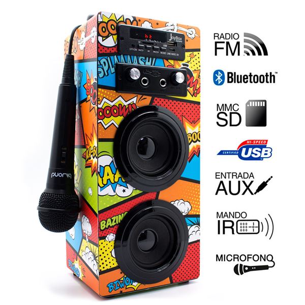 ALTAVOZ BIWOND COMIC 51607 KARAOKE BT + MICROFONO 