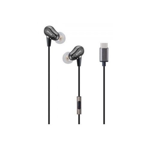 AURICULAR MTK CT538 TIPO C, CON MICROFONO, GRIS   