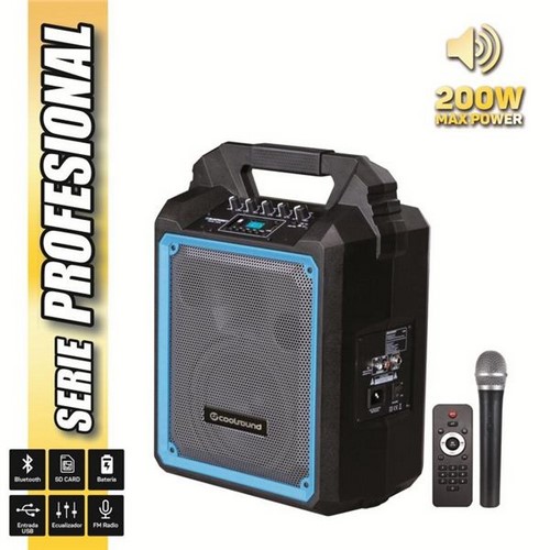 ALTAVOZ COOLSOUND CS0183, 200W, BATERIA, MICROFONO
