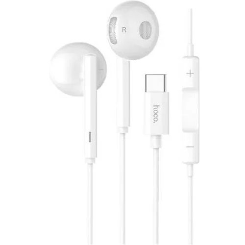 AURICULAR HOCO L10 TIPO C, CON MICROFONO, BLANCO  