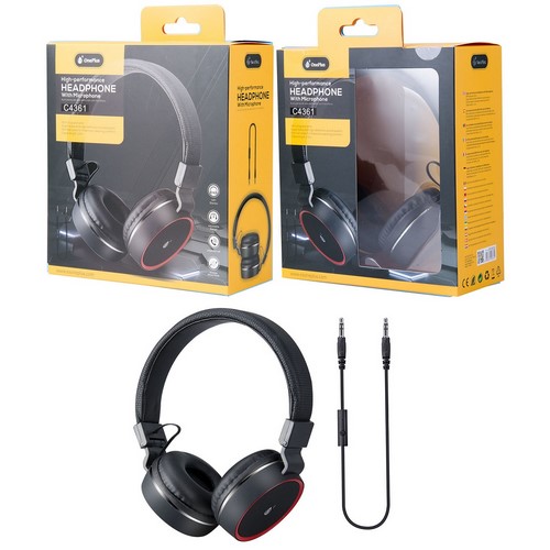 AURICULAR ONE+ C4361 CON CABLE MINI JACK NEGRO    