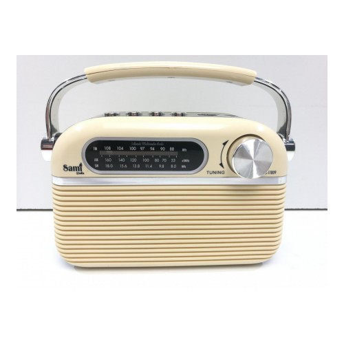 RADIO SAMI RS11809CR VINTAGE PILAS/RED USB BT     