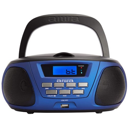 RADIO CD AIWA BBTU300BL USB, BLUETOOTH AZUL       