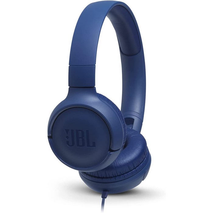 AURICULAR JBL T500 CON CABLE MINI JACK AZUL       