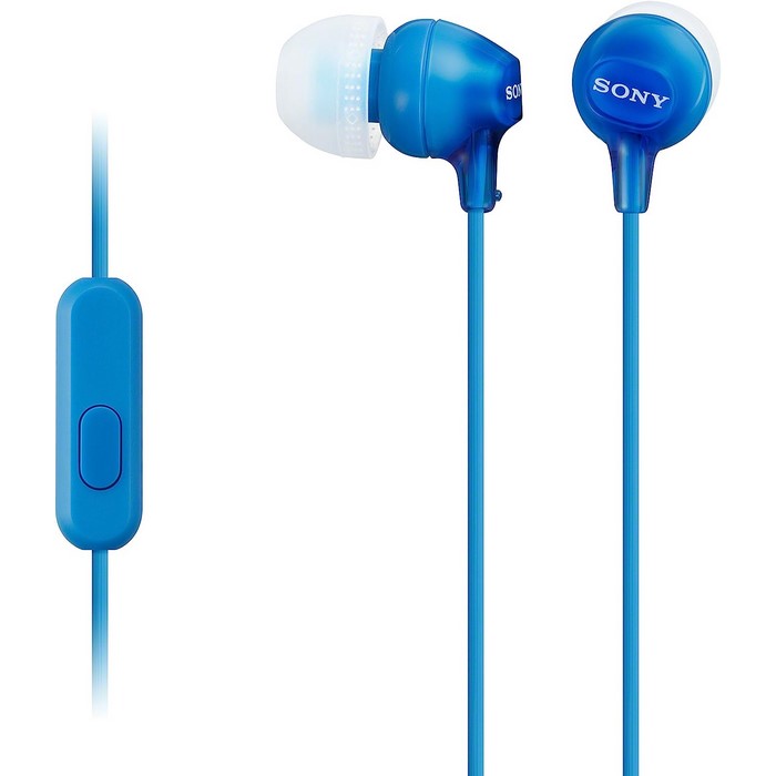AURICULAR SONY MDREX15AP MINI JACK, AZUL          