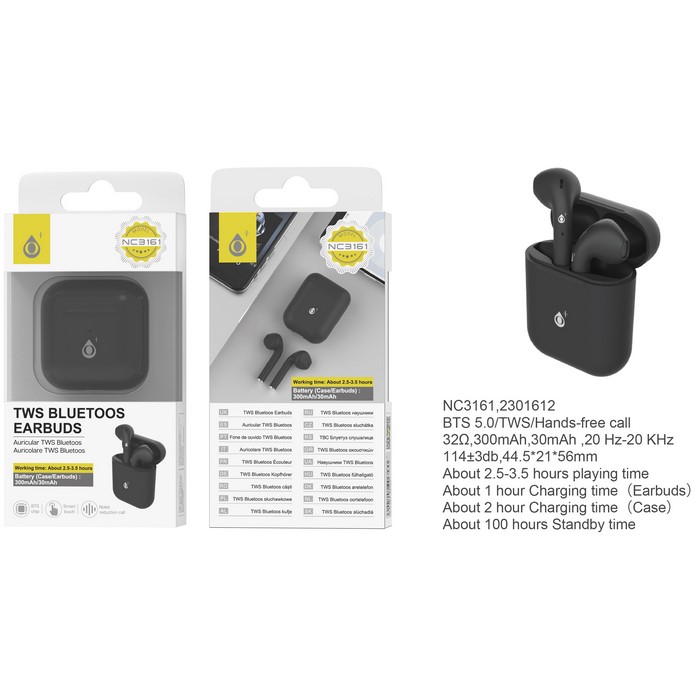 AURICULAR ONE+ NC3161 BLUETOOTH TWS NEGRO         