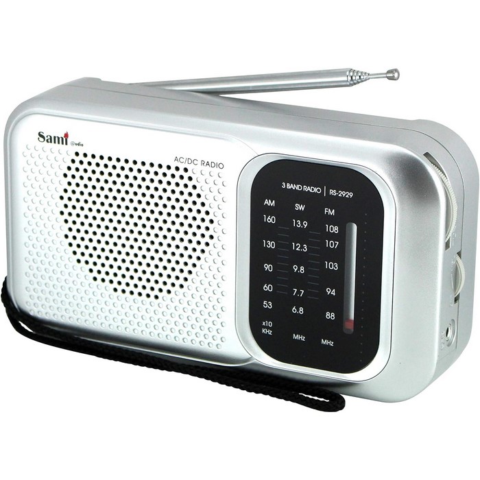 RADIO SAMI RS2929 RED O PILAS, PLATA              