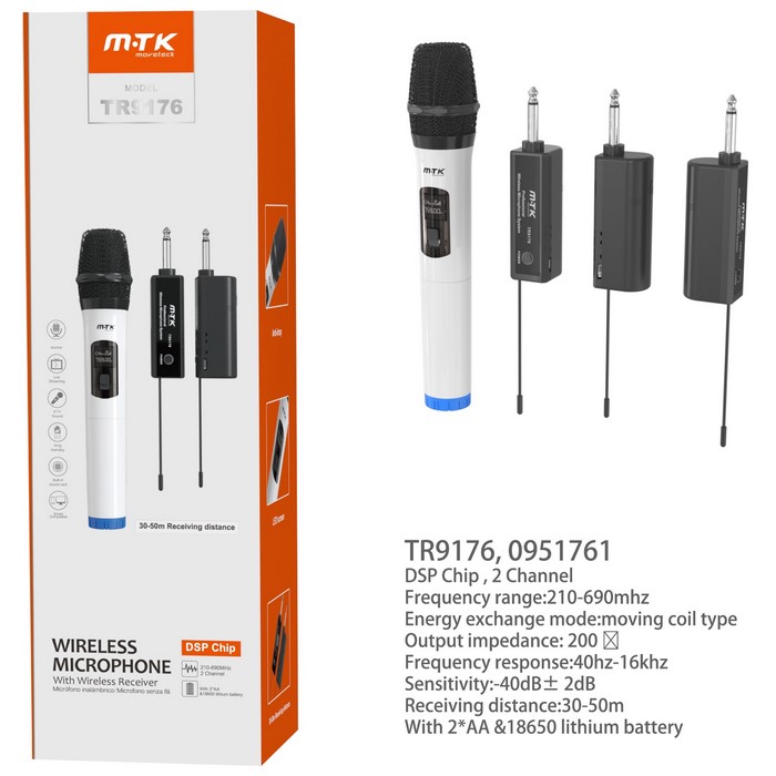 MICROFONO MTK TR9176 INALAMBRICO                  