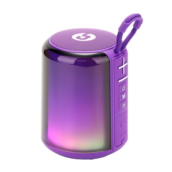 ALTAVOZ COOLSOUND CS0260 5W BLUETOOTH LED, VIOLETA