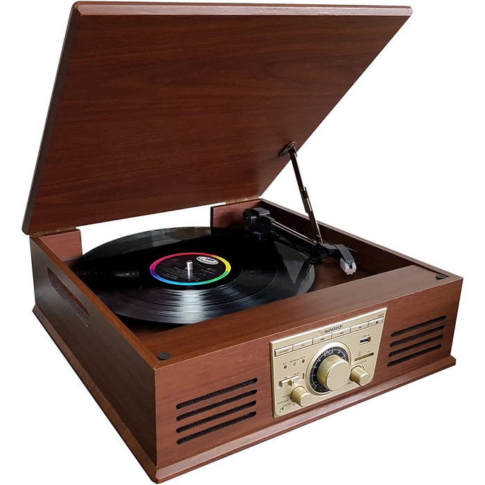 TOCADISCO SUNSTECH PXR32 MADERA BLUETOOTH USB FM  