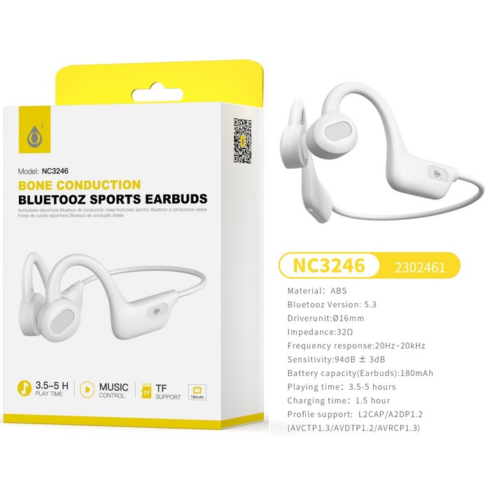 AURICULAR ONE+ NC3246 BT BLANCO CONDUCCION OSEA   