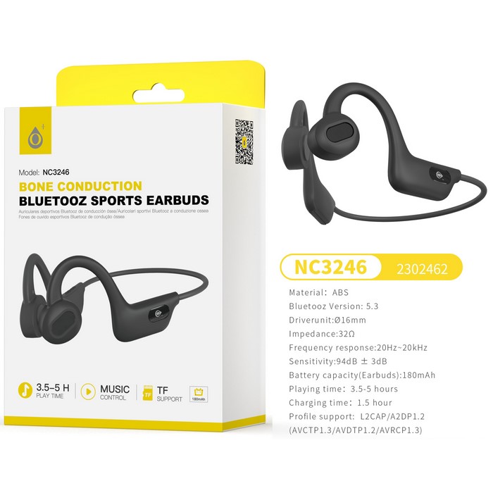 AURICULAR ONE+ NC3246 BT NEGRO CONDUCCION OSEA    