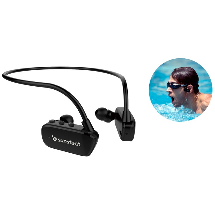 AURICULAR SUNSTECH ARGOS BT NEGRO 8GB ACUATICO    