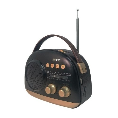 RADIO MAYOU TR9438 RECARGABLE O PILAS, NEGRO      