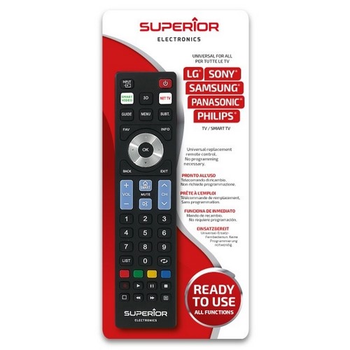 MANDO TELEVISOR SUPERIOR UNIVERSAL 5 EN 1         