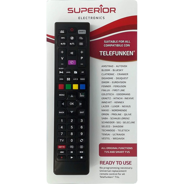MANDO TELEVISOR SUPERIOR UNIVER. TELEFUNKEN/VESTEL