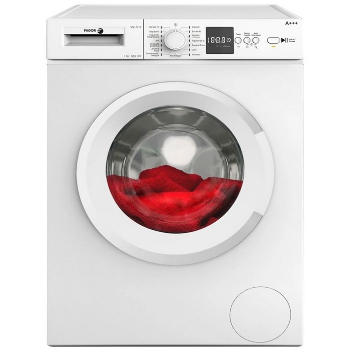 LAVADORA FAGOR 3FE7212 CLASE D, 7 KILOS 1200RPM   