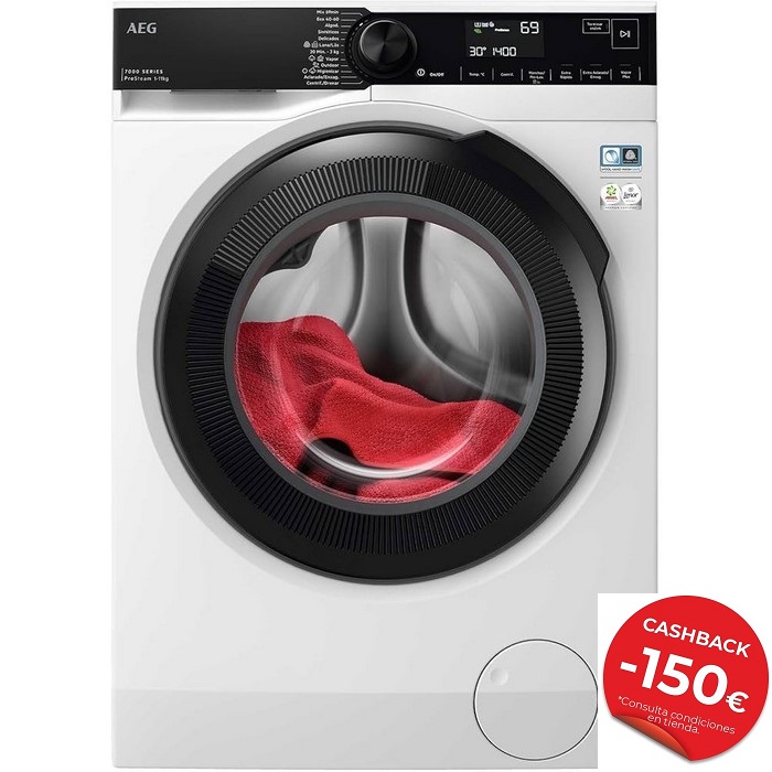 LAVADORA AEG LFR7304L4B CLASE A 11 KILOS 1400RPM  